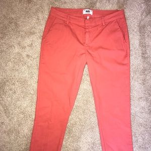 PAIGE BAXTER CHINO style women coral pants size 29